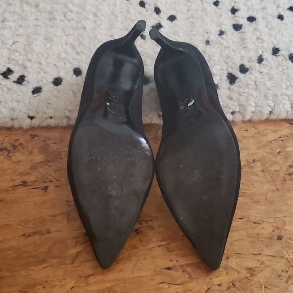Black Suede Stuart Weitzman Stilletos - Picture 3 of 3